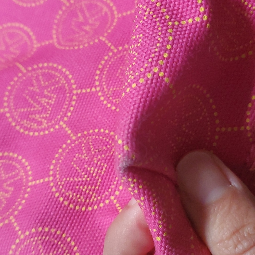 Michael Kors Pink Logo Canvas Tote - Picture 7 of 14